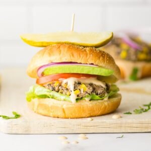 veg corn burger