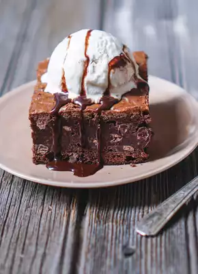 browny white ice